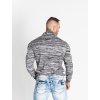 Pánský svetr CIPO & BAXX CP252 BLACK-GREY (Barva Sivá, Konfekční velikost XXL)