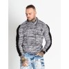 Pánsky sveter CIPO & BAXX CP252 BLACK-GREY (Farba Sivá, Konfekčná veľkosť XXL)