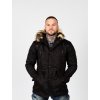 Pánska zimná bunda CIPO & BAXX CJ195 BLACK (Farba Čierna, Konfekčná veľkosť XXL)