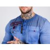 Pánské triko CIPO & BAXX CL527 BLUE (Barva Modrá, Konfekční velikost XL)
