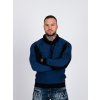 Pánský svetr CIPO & BAXX CP264 NAVY BLUE (Barva Modrá, Konfekční velikost XXL)