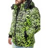 Pánská zimní bunda CIPO & BAXX CM193 NEONGREEN (Barva Zelená, Konfekční velikost XXXL)