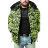 Pánská zimní bunda CIPO & BAXX CM193 NEONGREEN (Barva Zelená, Konfekční velikost XXXL)