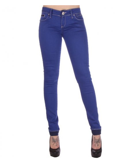 Dámske nohavice CIPO & BAXX 462 (Farba modrá, Konfekčná veľkosť W31/L32)