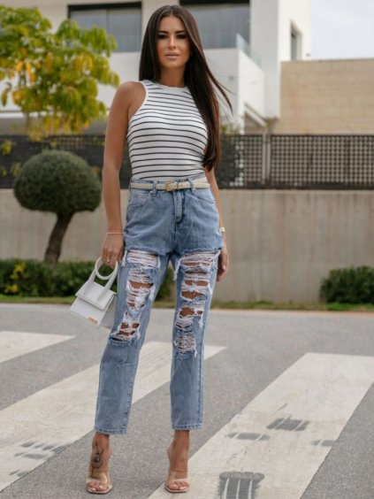 Dámske rifle LIRA (Farba Modrá, Konfekčná veľkosť L)