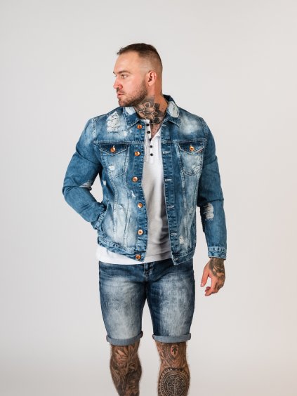 Pánska bunda CIPO & BAXX CJ291 BLUE (Farba Modrá, Konfekčná veľkosť S)