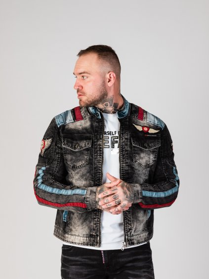 Pánska bunda CIPO & BAXX CJ300 BLACK (Farba Čierna, Konfekčná veľkosť XXL)