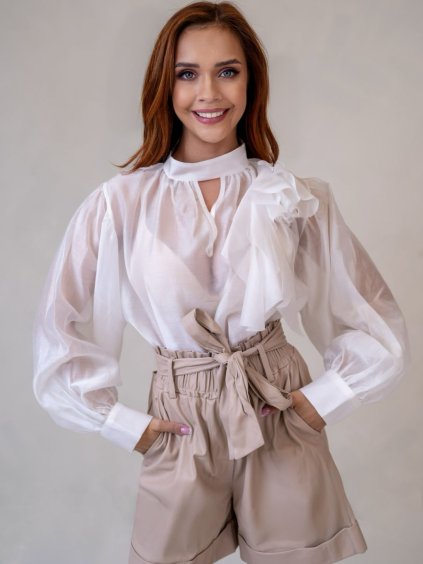 Dámska blúzka DIXIE (Farba Biela, Konfekčná veľkosť M)