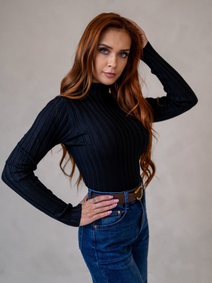 Dámsky sveter JOYCE (Farba Čierna, Konfekčná veľkosť L/XL)