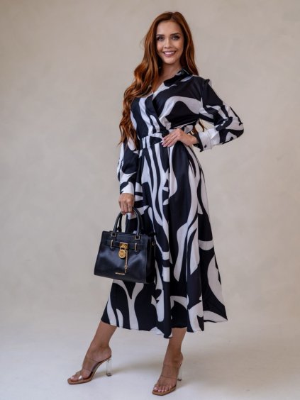 Dámske šaty GIA (Farba Čierna, Konfekčná veľkosť S)