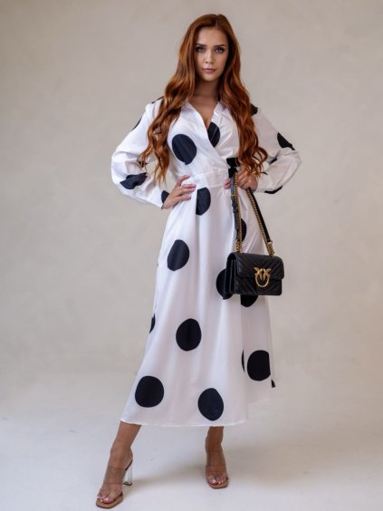 Dámske šaty GIA (Farba Biela, Konfekčná veľkosť L)