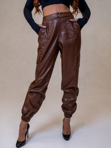 Dámske nohavice ISMOA (Farba Hnedá, Konfekčná veľkosť XL)