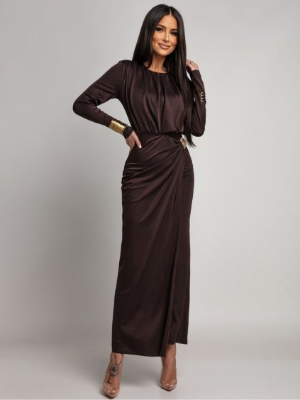 Dámske šaty MAUA (Farba Hnedá, Konfekčná veľkosť ONESIZE)