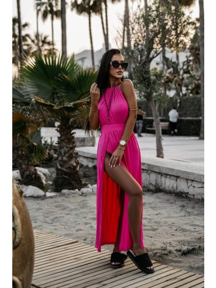 Olavoga Kaja šaty (Konfekčná veľkosť S, Farba Ružová)