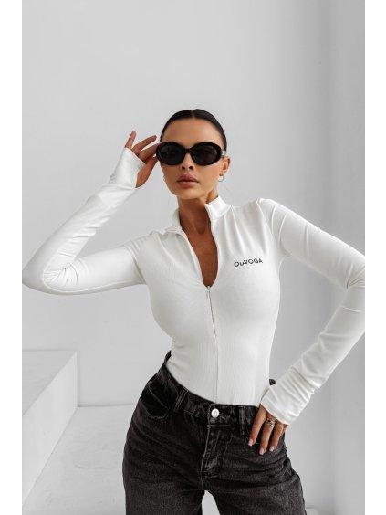 Olavoga Essential Rib body (Konfekčná veľkosť S, Farba Biela)