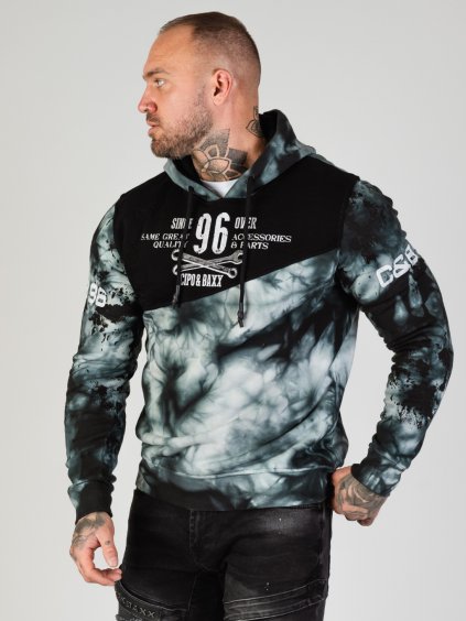 Pánska mikina CIPO & BAXX CL593 BLACK (Farba Čierna, Konfekčná veľkosť XXL)