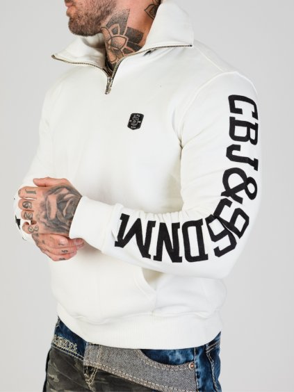 Pánska mikina CIPO & BAXX CL605 WHITE