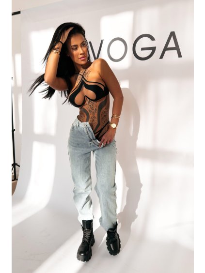 Olavoga Skyline džínsy (Konfekčná veľkosť S, Farba Sivá )