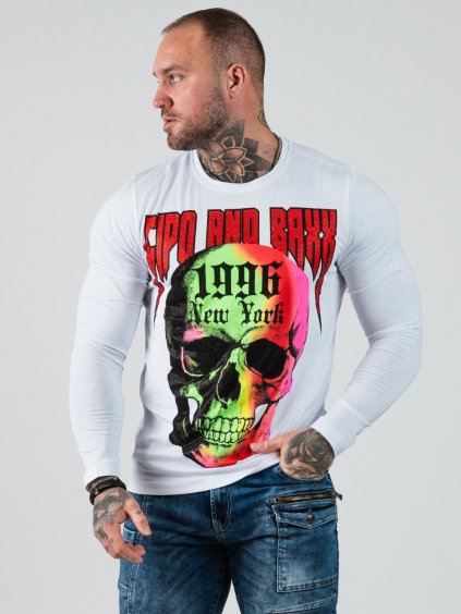 Pánske tričko CIPO & BAXX CL406 WHITE