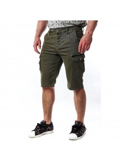 Pánske kraťasy CIPO & BAXX CK228 KHAKI (Farba khaki, Konfekčná veľkosť W38)