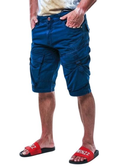 Pánske kraťasy CIPO & BAXX CK229 NAVY BLUE (Farba Modrá, Konfekčná veľkosť W36)