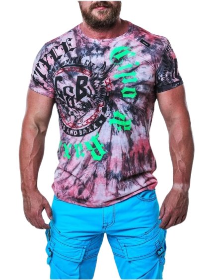 Pánske tričko CIPO & BAXX CT641 PINK (Farba Ružová, Konfekčná veľkosť XXL)