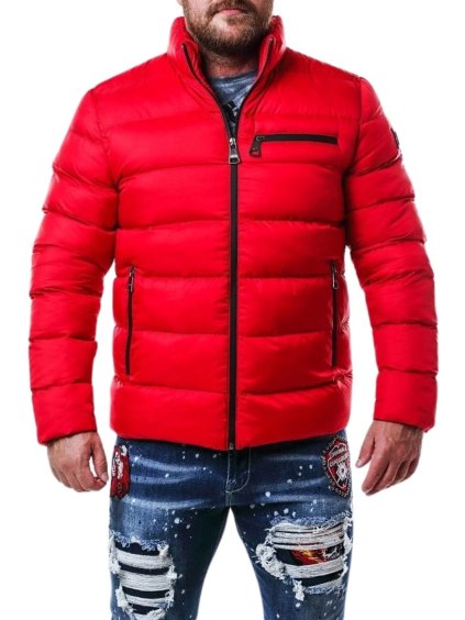 Pánska bunda CIPO & BAXX CM175 RED (Farba Červená, Konfekčná veľkosť XXXL)