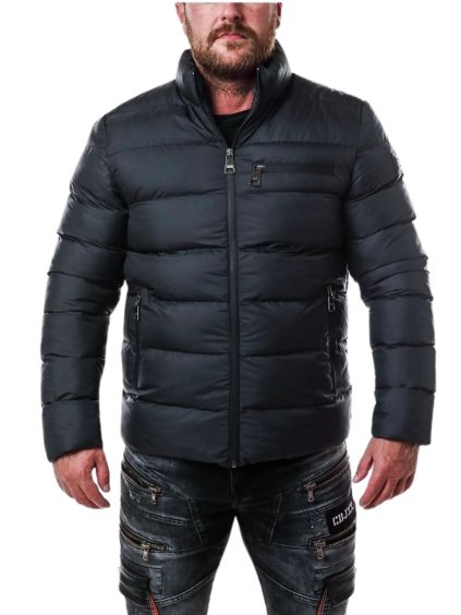 Pánska bunda CIPO & BAXX CM175 BLACK (Farba Čierna, Konfekčná veľkosť XXXL)