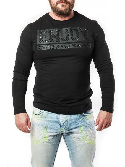 Pánske tričko CIPO & BAXX CL474 BLACK (Farba čierna, Konfekčná veľkosť S)