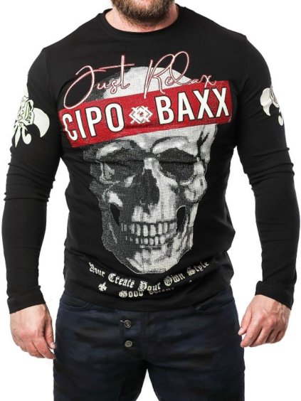 Pánske tričko CIPO & BAXX CL454 BLACK