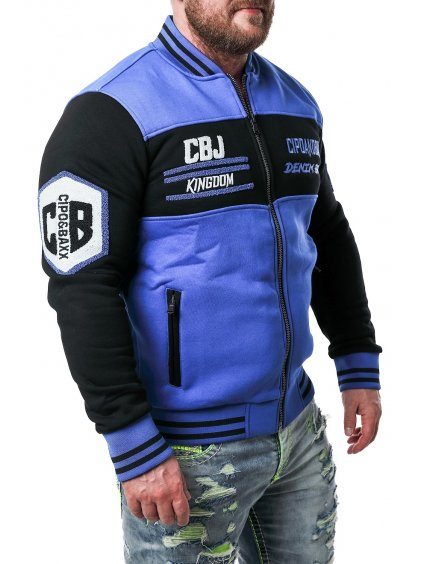 Pánska mikina CIPO & BAXX CL500 BLUE (Farba modrá, Konfekčná veľkosť XXL)