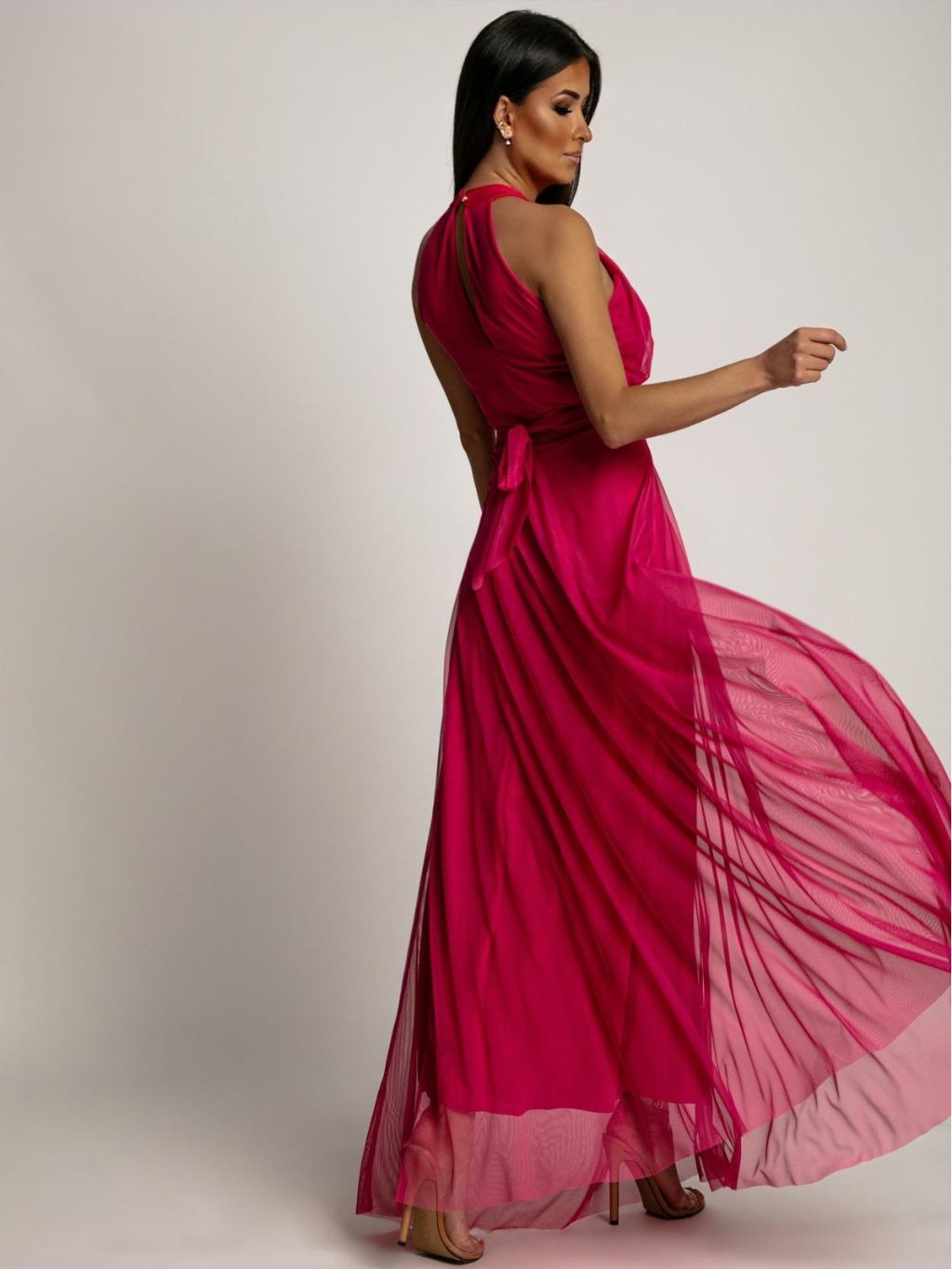 ASPERISSIA Dámske šaty LARISS Farba: Fuchsia, Konfekčná veľkosť: ONESIZE