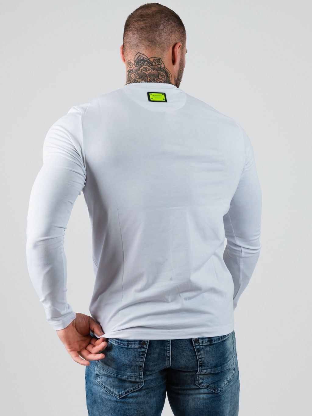 Pánske tričko CIPO & BAXX CL406 WHITE Farba: Biela, Konfekčná veľkosť: M
