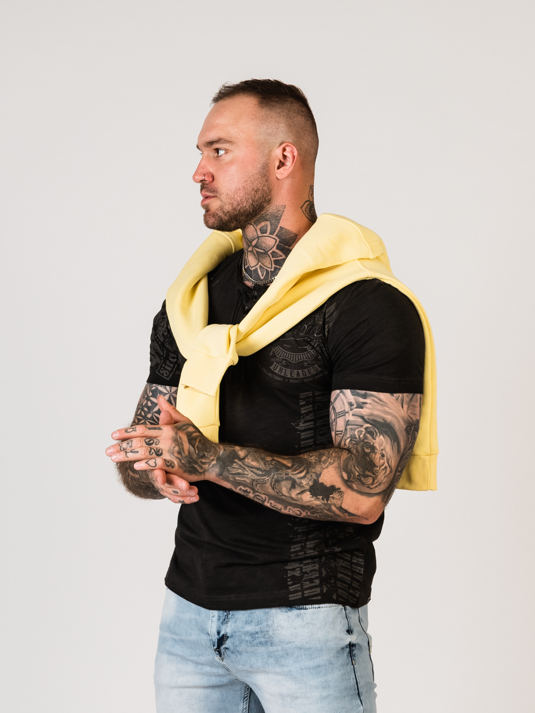 Pánska mikina CIPO & BAXX CL557 YELLOW Farba: Žltá, Konfekčná veľkosť: M