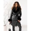 Dámska bunda CHANTAL (Farba Čierna, Konfekčná veľkosť XXL)