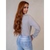Dámsky top CLARISSE (Farba Sivá, Konfekčná veľkosť L/XL)