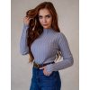 Dámsky sveter JOYCE (Farba Sivá, Konfekčná veľkosť L/XL)