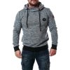 Pánska mikina CIPO & BAXX CL425 GREY-MELANGE (Farba Sivá, Konfekčná veľkosť S)