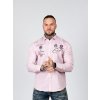 Pánska košeľa CIPO & BAXX CH180 PINK (Farba Ružová, Konfekčná veľkosť XXL)