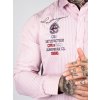 Pánska košeľa CIPO & BAXX CH180 PINK (Farba Ružová, Konfekčná veľkosť XXL)