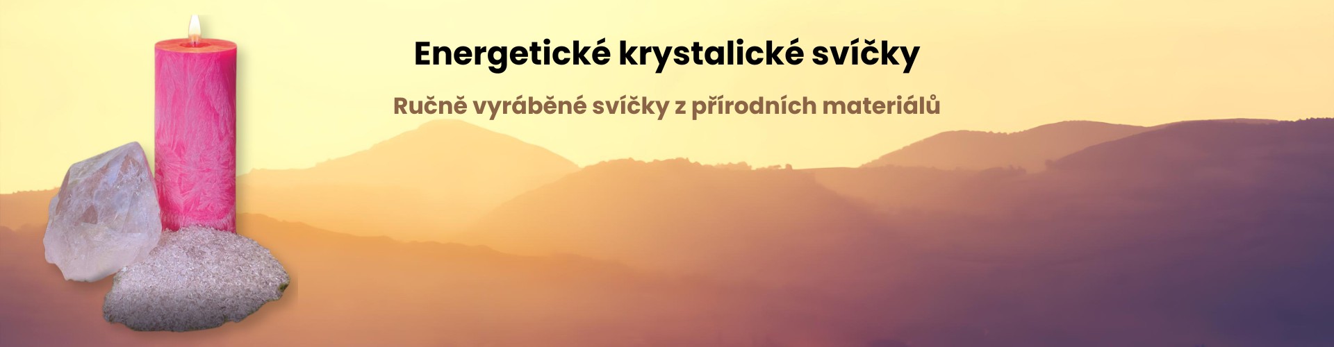 Energetické krystalické svíčky