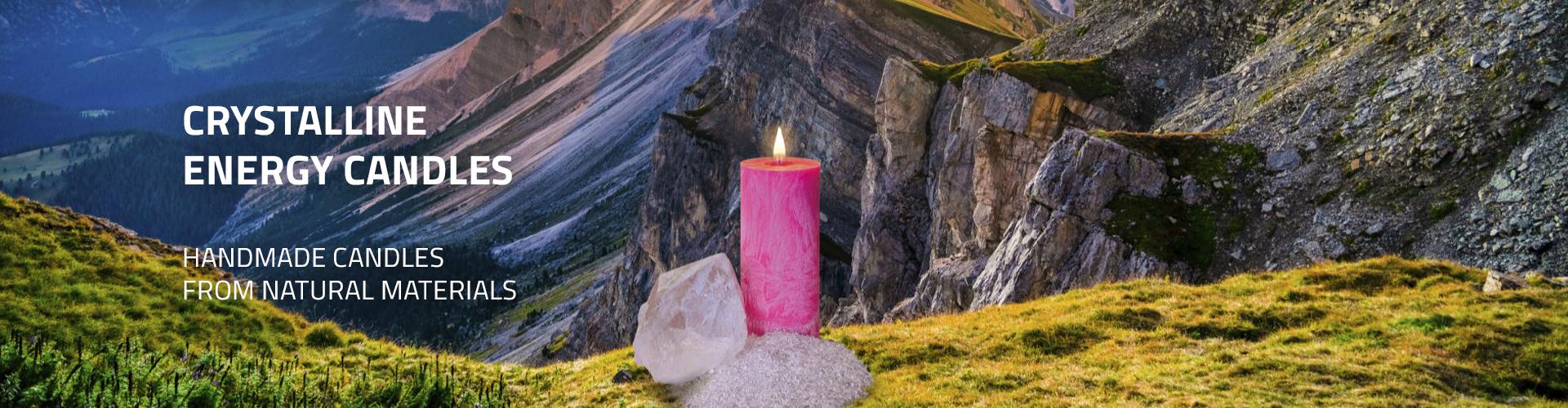 Crystalline energy candles