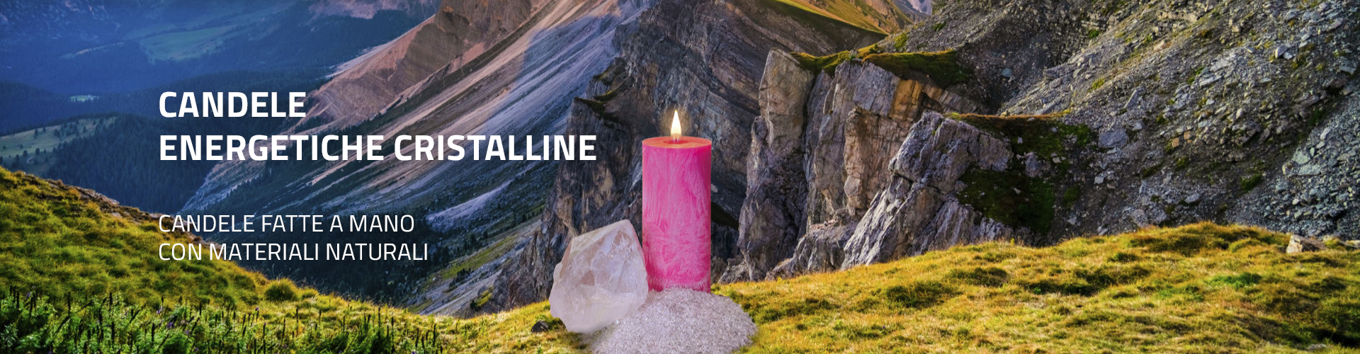 Candele energetiche cristalline