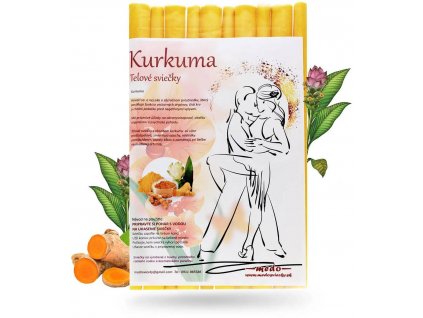 6861 medosvicky jan Melich telove sviece kurkuma 10 ks
