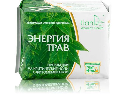 TianDe Noční menstruační vložky Energie bylin