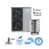levegő víz hőszivattyú Dual Clima HT 16 kW os 1 fázis fűtés, hűtés csomagajánlat 550x550h