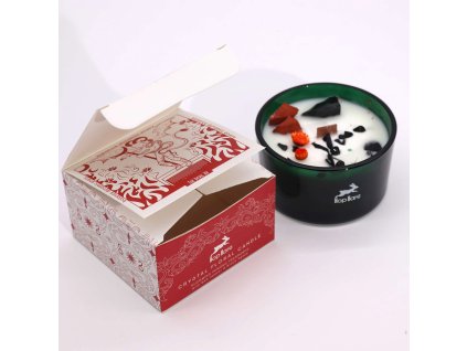 Hop Hare Magická Květinová Svíčka s Krystaly - Ďábel