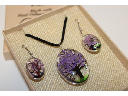 Sada lisovaných květů Strom Života - Fialová