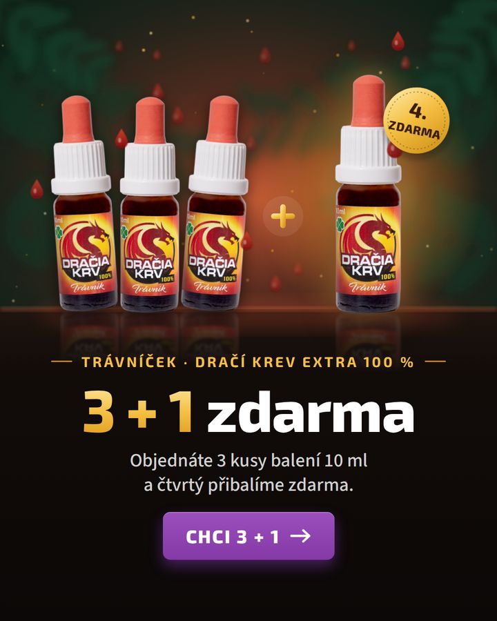 Dračí krev Extra 100 % – 3 + 1 zdarma