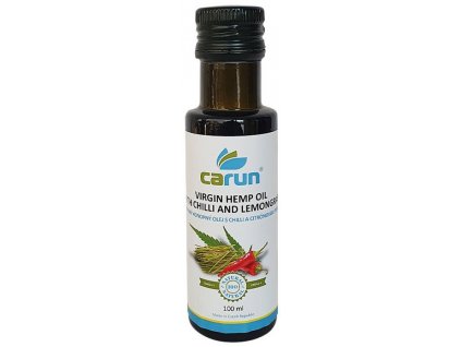 Carun Panenský konopný olej s chilli a citrónovou trávou